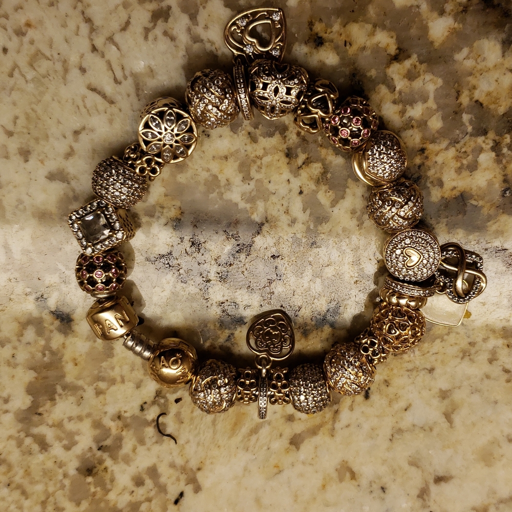 Authentic Pandora Gold bracelet NOT for SALE